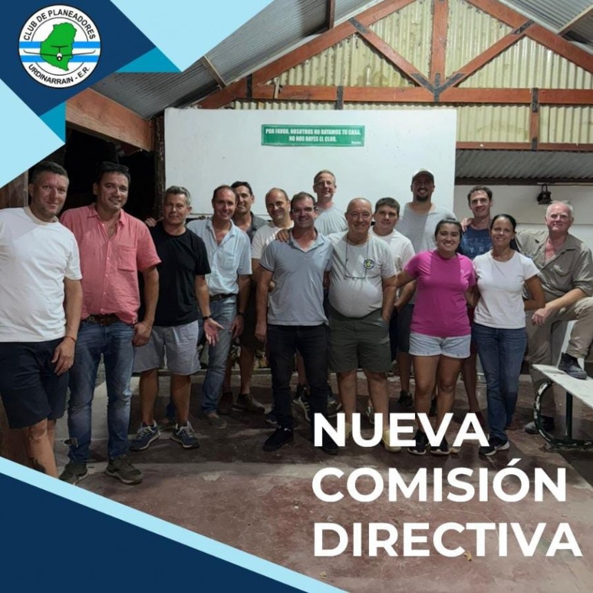 El CLUB PLANEADORES URDINARRAIN renov&oacute; autoridades