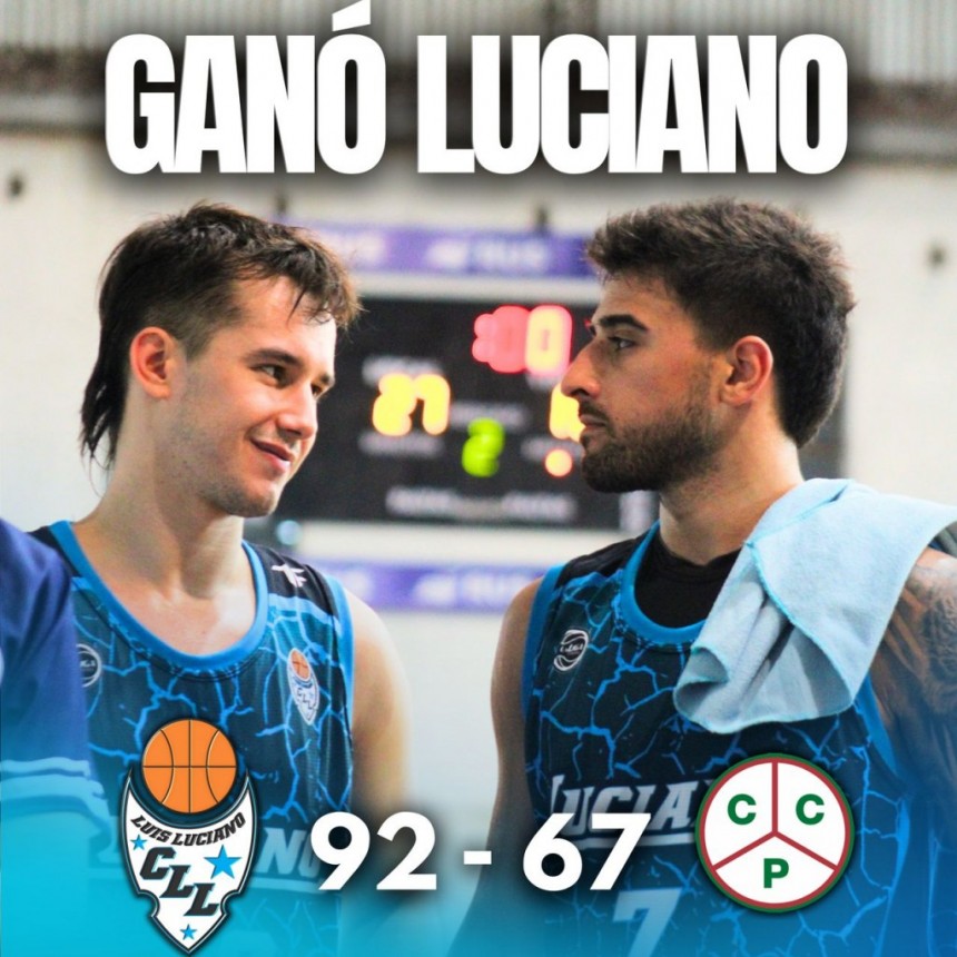 BASQUET, LIGA FEDERAL: GANÓ LUCIANO EN EL LUIS SPIAZZI 92 A 67