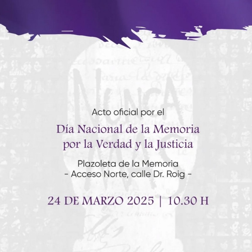URDINARRAIN: Acto oficial por el Día Nacional de la Memoria, por la Verdad y la Justicia