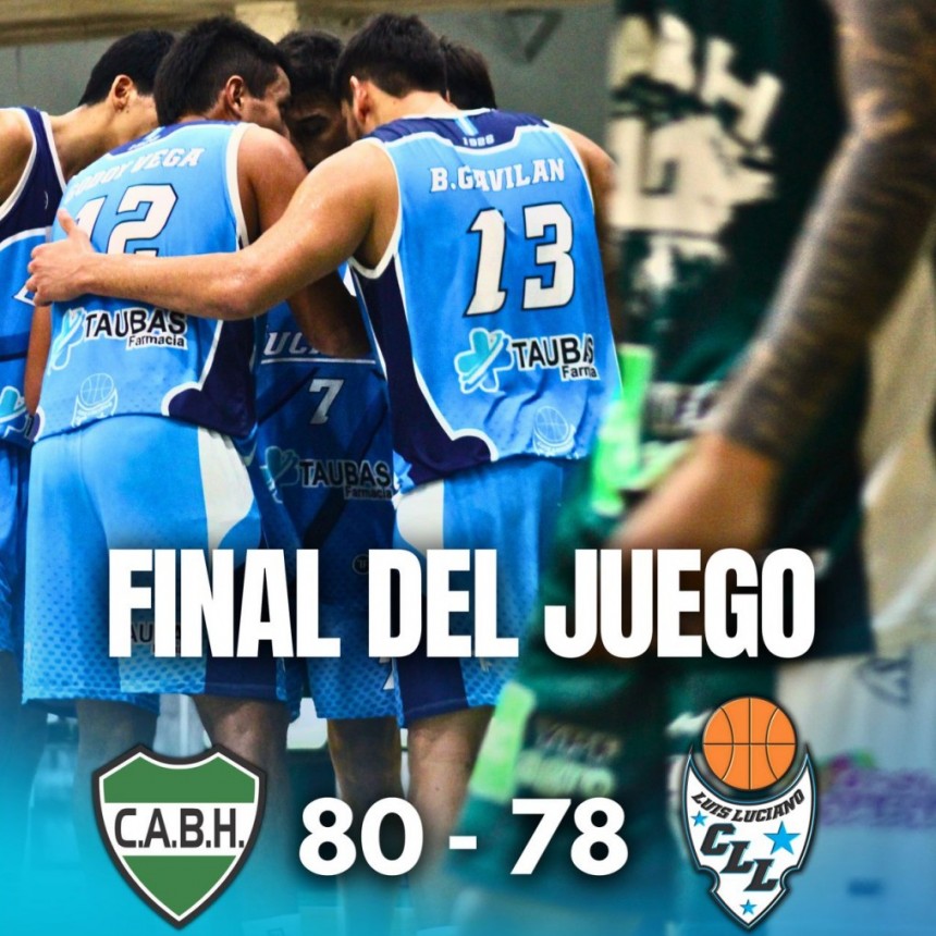 BASQUET LIGA FEDERAL: Luciano perdió este jueves ante BH 80 a 78