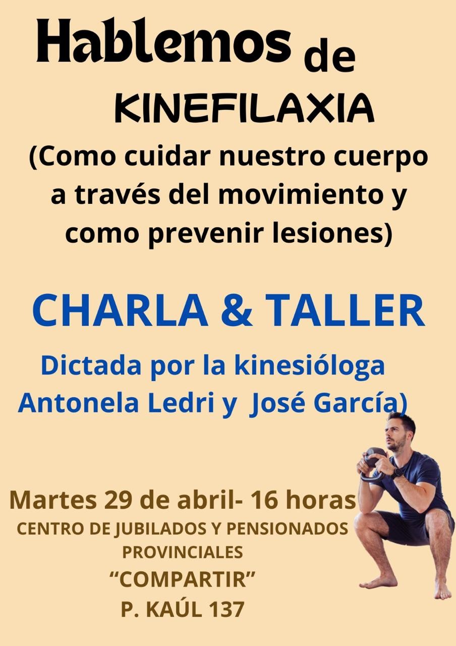 CHARLA SOBRE KINEFILAXIA en el Centro de Jubilados Provinciales COMPARTIR