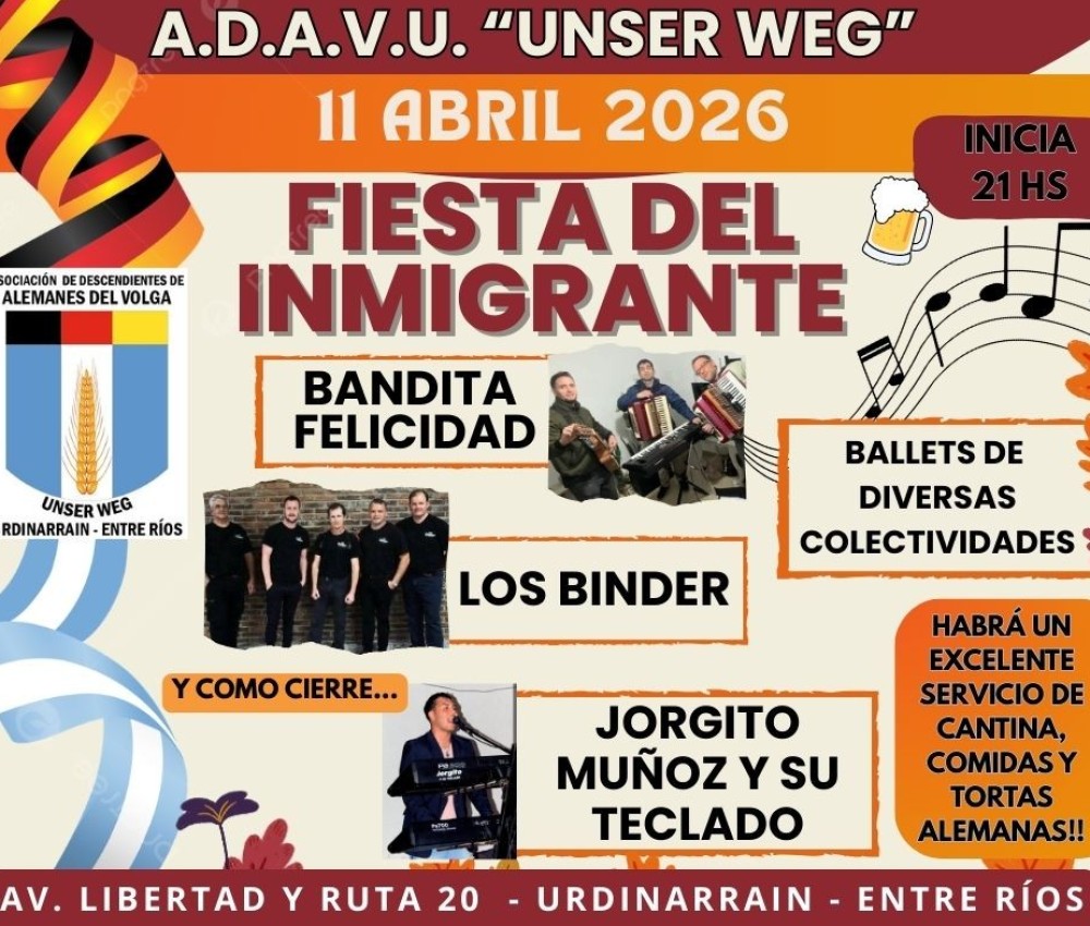 ESTE S&Aacute;BADO URDINARRAIN VIVE LA GRAN FIESTA DEL INMIGRANTE !