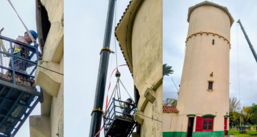 Reparan el Tanque de Agua de Obras Sanitarias