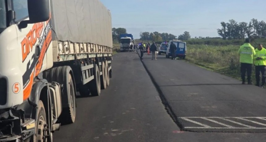 Un motociclista murió en un choque en la ruta 20 a metros del Puente Gualeyan