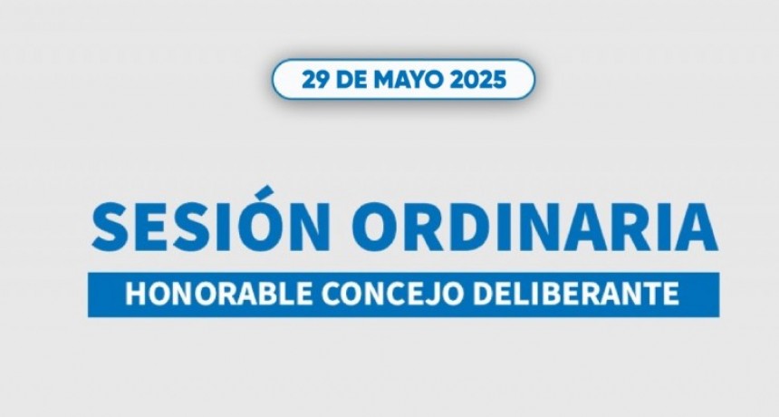 ESTE JUEVES SESIÓN DEL H.C.D. DE URDINARRAIN