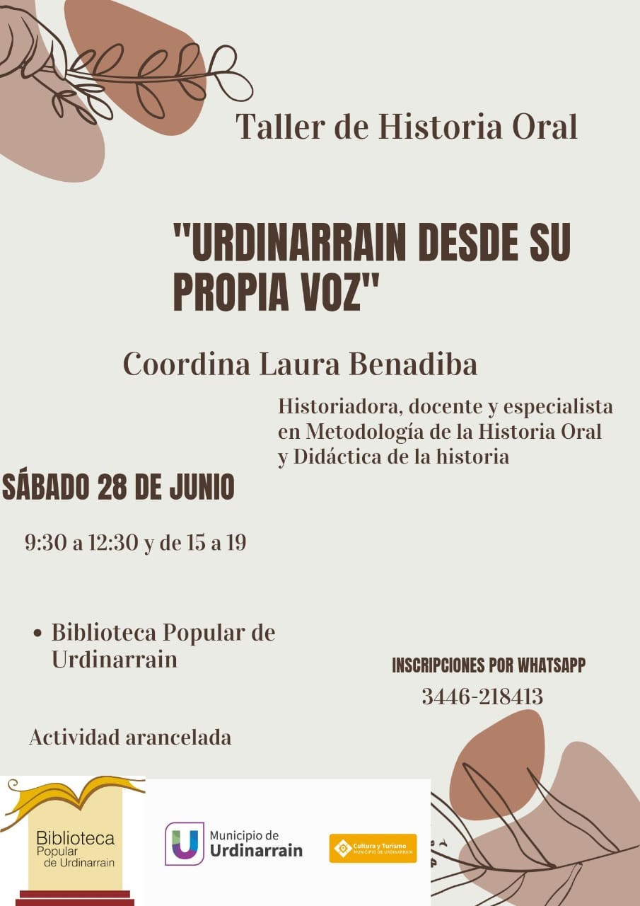Taller de Historia Oral: URDINARRAIN DESDE SU PROPIA VOZ