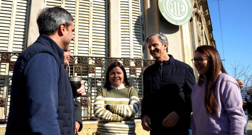 Michel y Bahl en Concordia, recorrida, apoyos y organización