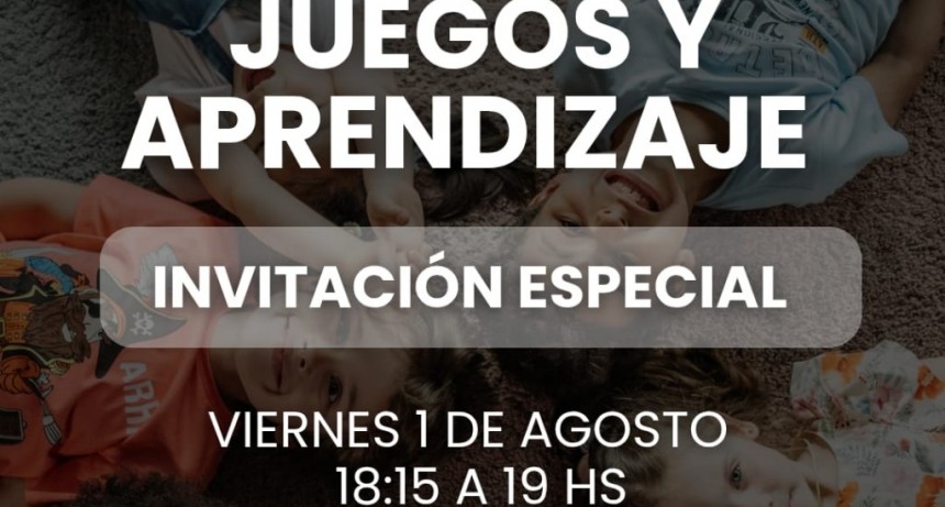 Viernes  1º de AGOSTO: JUEGOS y APRENDIZAJE
