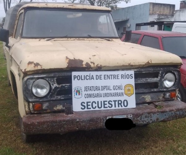 Secuestran una camioneta por adulteraciones en el chasis
