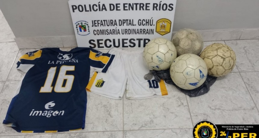 La Policía esclareció el robo perpetrado en el Club Juventud Urdinarrain