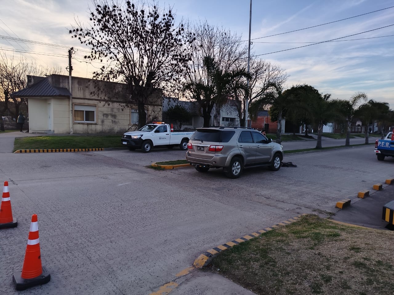  Accidente entre bicicleta y camioneta en Urdinarrain
