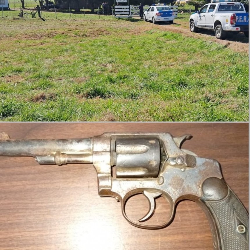 Allanamiento en Zona Rural Urdinarrain por denuncias por disparos con armas de fuego