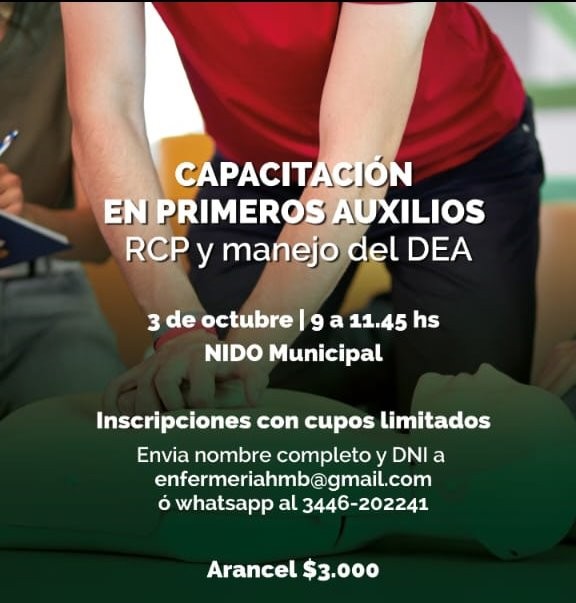 CAPACITACIÓN EN PRIMEROS AUXILIOS | RCP y manejo del DEA