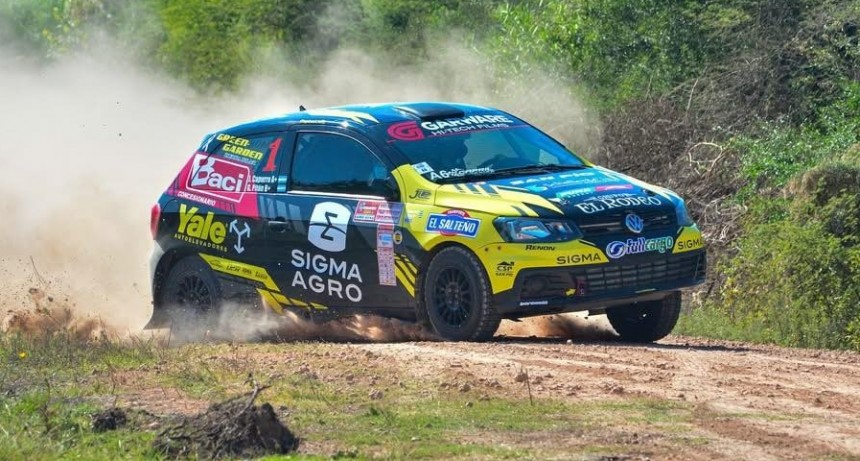QUINTA DEL RALLY ENTRERRIANO / DANTE LANTERNA - FRITZLER EN EL PODIO