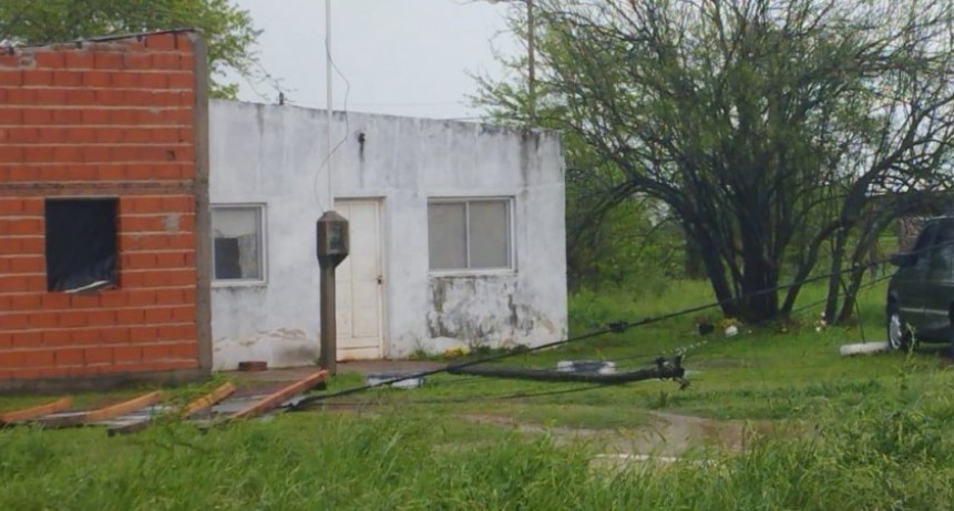 Fuerte tormenta provocó daños en Urdinarrain y la región