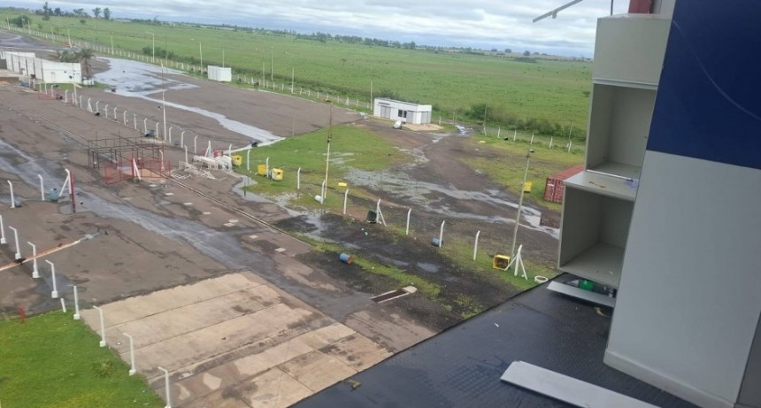 La tormenta produjo grandes destrozos en el Autódromo de C. del Uruguay - Karting en La Paz